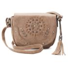 Unionbay Stitched Crossbody Saddle Bag, Women's, Med Beige