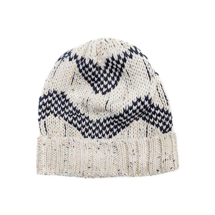 Women's Muk Luks Zigzag Beanie, Natural