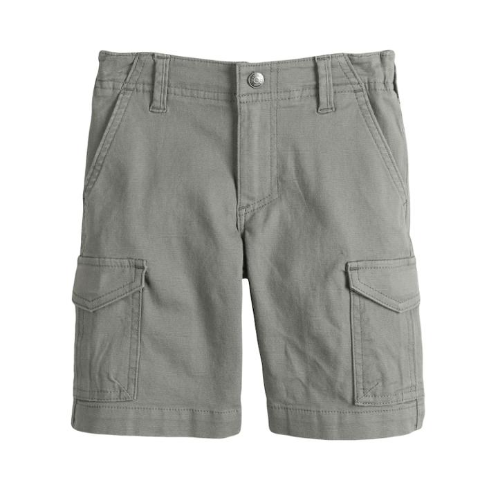 Boys 4-7x Lee Dungaree Active Stretch Cargo Shorts, Size: Medium (5), Grey