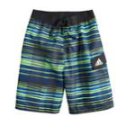 Boys 8-20 Adidas Vara Stripe Swim Trunks, Size: Medium, Green