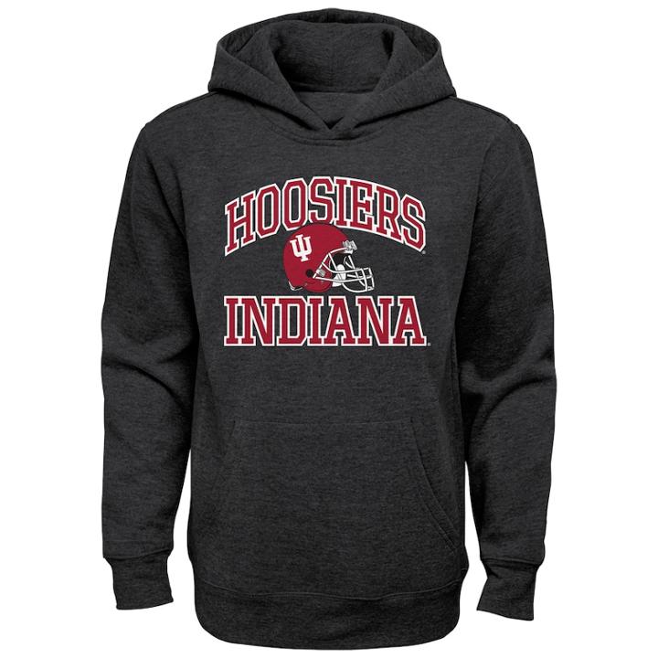 Boys 8-20 Indiana Hoosiers Promo Hoodie, Size: Xl 18-20, Grey (charcoal)