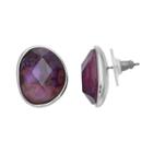 Dana Buchman Asymmetrical Simulated Abalone Stud Earrings, Women's, Purple
