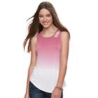 Juniors' Grayson Threads Cutout Tank, Teens, Size: Xl, Pink