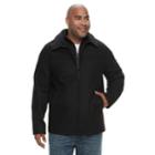 Big & Tall Dockers&reg; Logan Wool-blend Open-bottom Jacket With Bib, Men's, Size: Xxl Tall, Black
