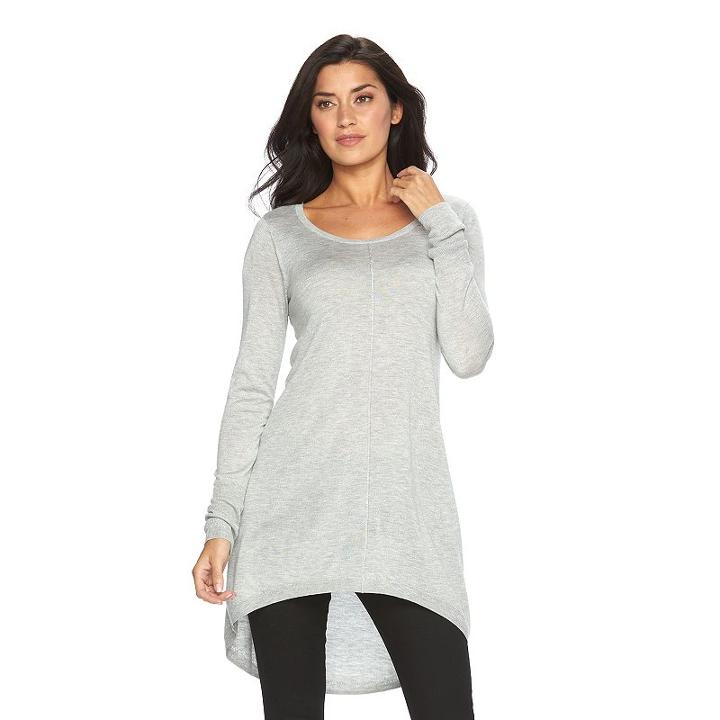 Women's Apt. 9&reg; High-low Tunic, Size: Xs, Med Grey