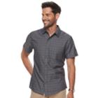 Men's Haggar Classic-fit Tuckless Button-down Shirt, Size: Xxl, Black