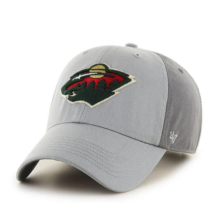 Adult '47 Brand Minnesota Wild Northside Clean Up Adjustable Cap, Men's, Blue (storm)