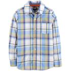 Boys 4-12 Oshkosh B'gosh&reg; Plaid Button Down Shirt, Size: 8, Blue Yellow Plaid