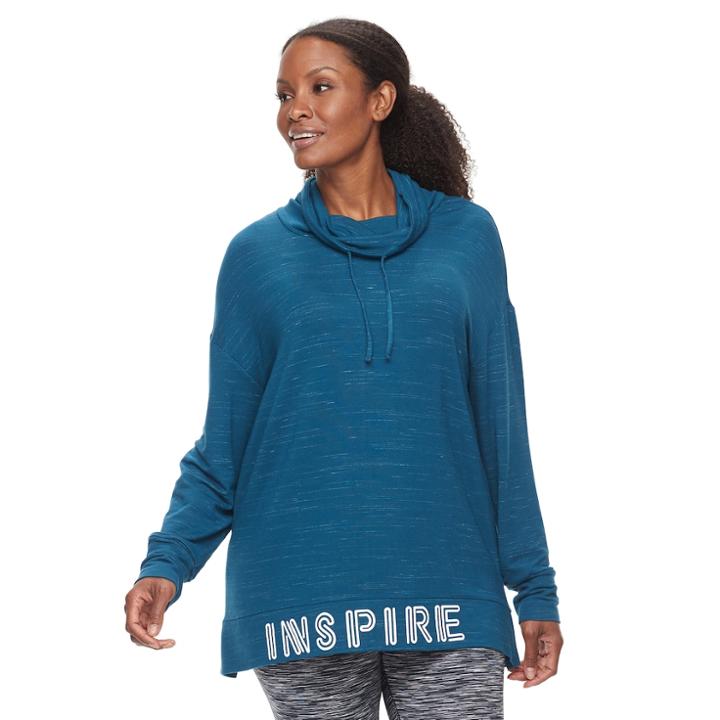 Plus Size Tek Gear® Cowlneck Pullover Top, Women's, Size: 2xl, Oxford