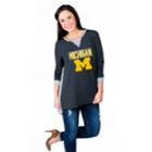 Women's Gameday Couture Michigan Wolverines Back Panel Oversized Tunic, Size: Xs/s, Drk Purple