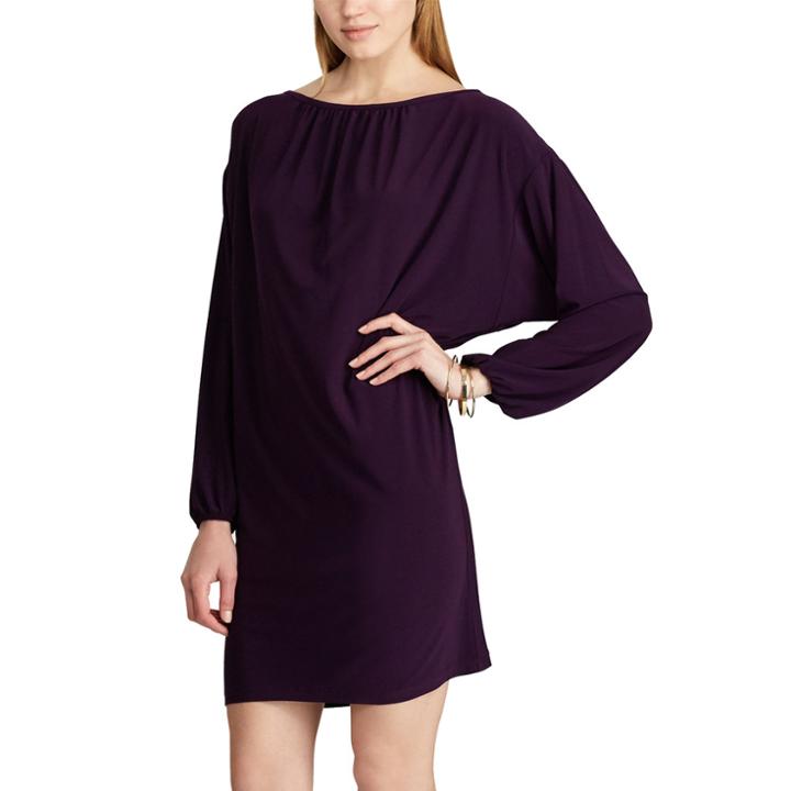 Women's Chaps Long Sleeve A-line Dress, Size: Xl, Red