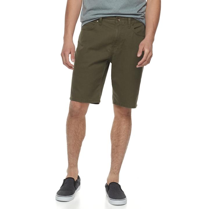 Men's Vans Walter Stretch Twill Shorts, Size: 36, Dark Green