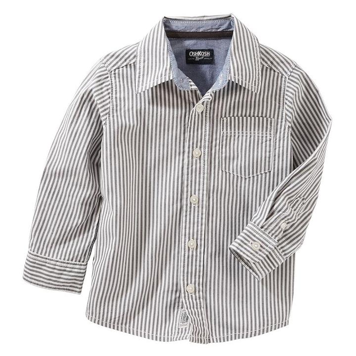 Boys 4-12 Oshkosh B'gosh Striped Button Down Shirt, Size: 10, Ovrfl Oth