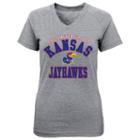 Girls 4-6x Kansas Jayhawks University Stack Tee, Girl's, Size: L (6x), Med Grey