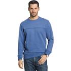 Men's Arrow Classic-fit Sueded Fleece Crewneck Sweater, Size: Xl, Blue (navy)