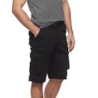 Men's Rawx Regular-fit Belted Cargo Shorts, Size: 32, Black