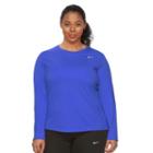 Plus Size Nike Ext Miler Dri-fit Running Tee, Women's, Size: 2xl, Light Blue