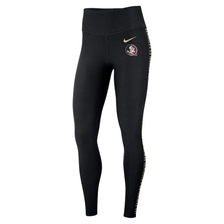Women's Nike Florida State Seminoles Dri-fit Leggings, Size: Xl, Black