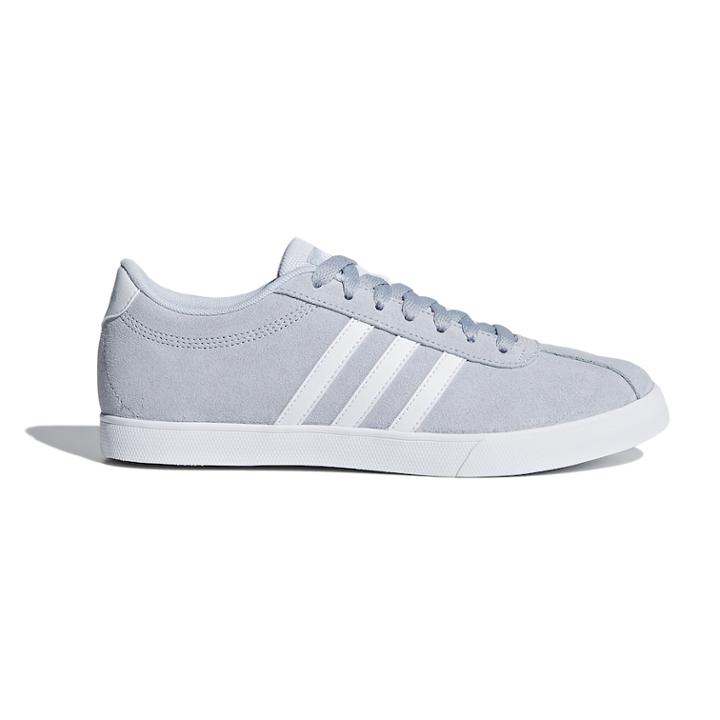 Adidas Neo Courtset Women's Suede Sneakers, Size: 6, Blue