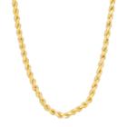 14k Gold Over Silver Rope Chain Necklace, Women's, Size: 30, Yellow