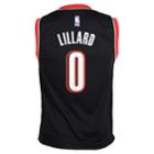 Boys 8-20 Portland Trail Blazers Damian Lillard Replica Road Jersey, Size: L 14-16, Black