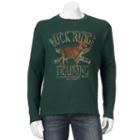 Men's Thermal Outdoor Crewneck Sweatshirt, Size: Xl, Dark Green