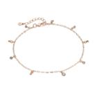 Lc Lauren Conrad Shaky Simulated Crystal Anklet, Women's, Med Pink