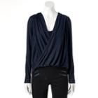 Women's Juicy Couture Surplice Hoodie, Size: Medium, Blue