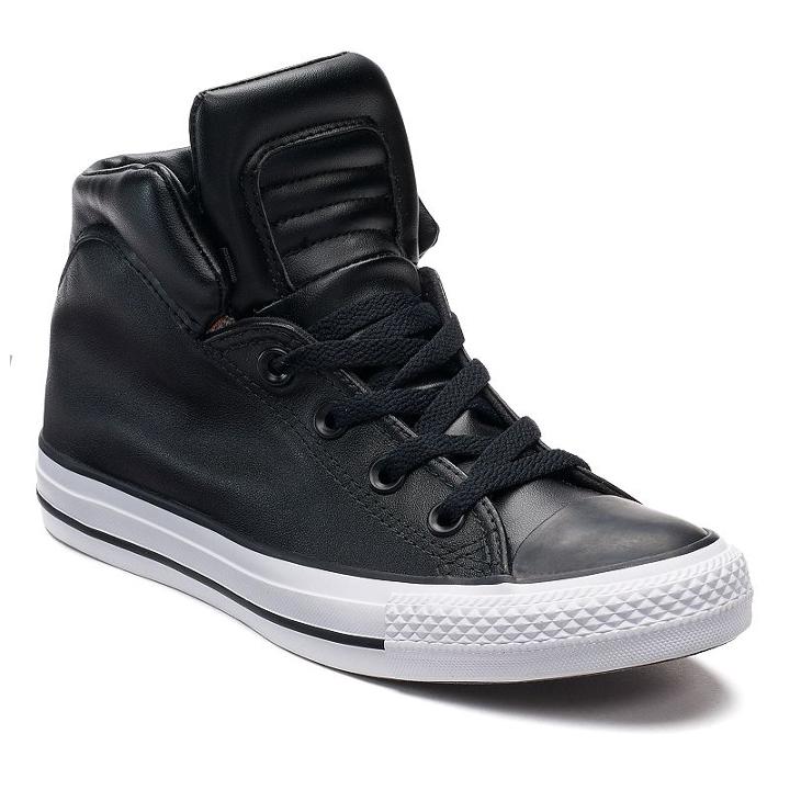 Men's Converse Chuck Taylor All Star Brookline Leather Sneakers, Size: 8, Black