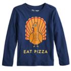 Boys 4-12 Jumping Beans&reg; Turkey Eat Pizza Softest Graphic Tee, Size: 6, Dark Blue