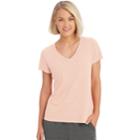 Women's Champion Authentic Burnout Short Sleeve Tee, Size: Small, Light Pink