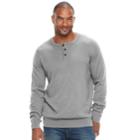 Big & Tall Sonoma Goods For Life&trade; Classic-fit Coolmax Henley, Men's, Size: L Tall, Med Grey