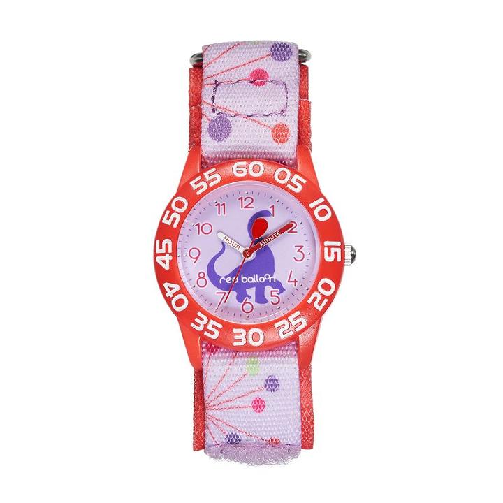 Red Balloon Girls' Dinosaur Time Teacher Watch, Pink