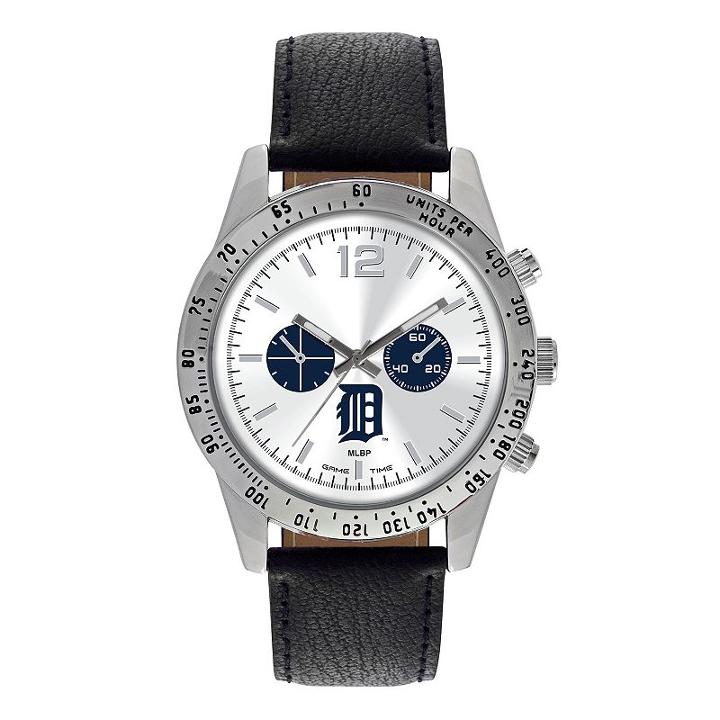Men's Game Time Detroit Tigers Letterman Watch, Black