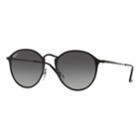 Ray-ban Blaze Rb3574 59mm Round Gradient Sunglasses, Women's, Black