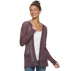 Juniors' Mudd&reg; Open-work Cardigan, Teens, Size: Xl, Dark Blue
