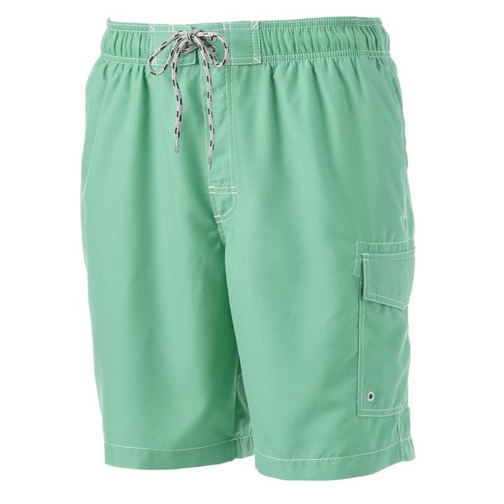 Men's Sonoma Goods For Life&trade; Microfiber Swim Trunks, Size: Small, Lt Green