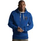 Men's Antigua San Jose Earthquakes Victory Pullover Hoodie, Size: Xl, Dark Blue