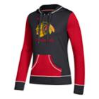 Women's Adidas Chicago Blackhawks Script Pullover Hoodie, Size: Medium, Black