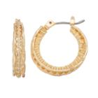 Napier Crinkle Texture Multi Hoop Earrings, Women's, Gold