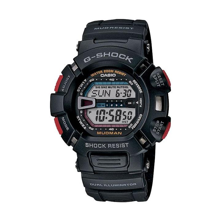 Casio Men's G-shock Mudman Digital Chronograph Watch - G9000-1v, Black