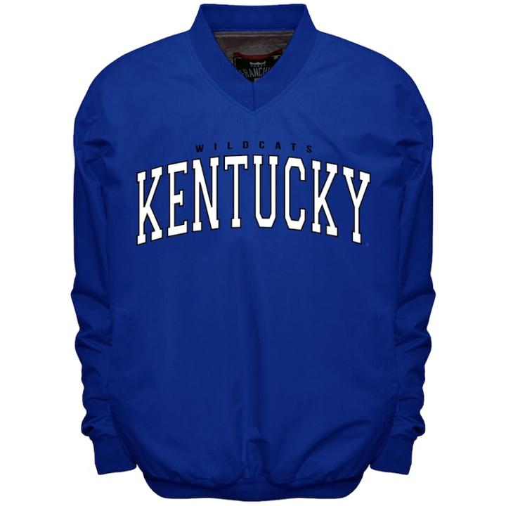Men's Franchise Club Kentucky Wildcats Members Windbreaker Pullover, Size: Xxl, Blue