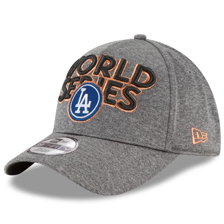 Adult New Era Los Angeles Dodgers 39thirty 2017 World Series Bound Flex-fit Cap, Men's, Grey