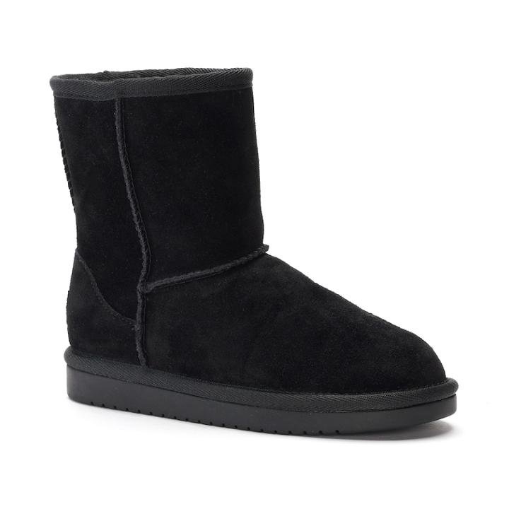 Koolaburra By Ugg Koola Girls' Short Winter Boots, Size: 13, Black