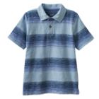 Boys 4-7x Sonoma Goods For Life&trade; Slubbed Stripe Polo, Boy's, Size: 7x, Blue (navy)