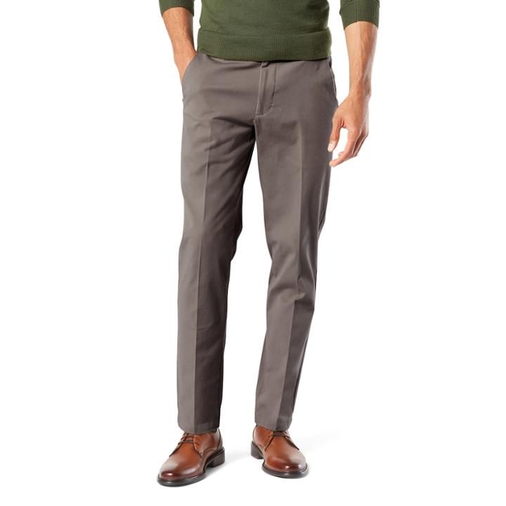 Men's Dockers&reg; Smart 360 Flex Slim Tapered Fit Workday Khaki Pants, Size: 34x29, Dark Grey
