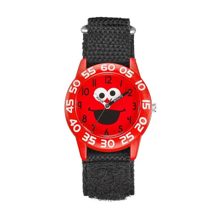 Sesame Street Kids' Elmo Time Teacher Watch, Men's, Black