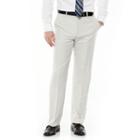Men's Croft & Barrow&reg; Classic-fit Flat-front No Iron Microfiber Dress Pants, Size: 38x30, Grey
