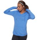 Women's Tek Gear V-neck Fleece Hoodie, Size: Large, Med Blue