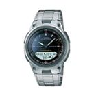 Casio Men's Forester Illuminator Analog & Digital Databank Chronograph Watch - Aw80d-1av, Grey